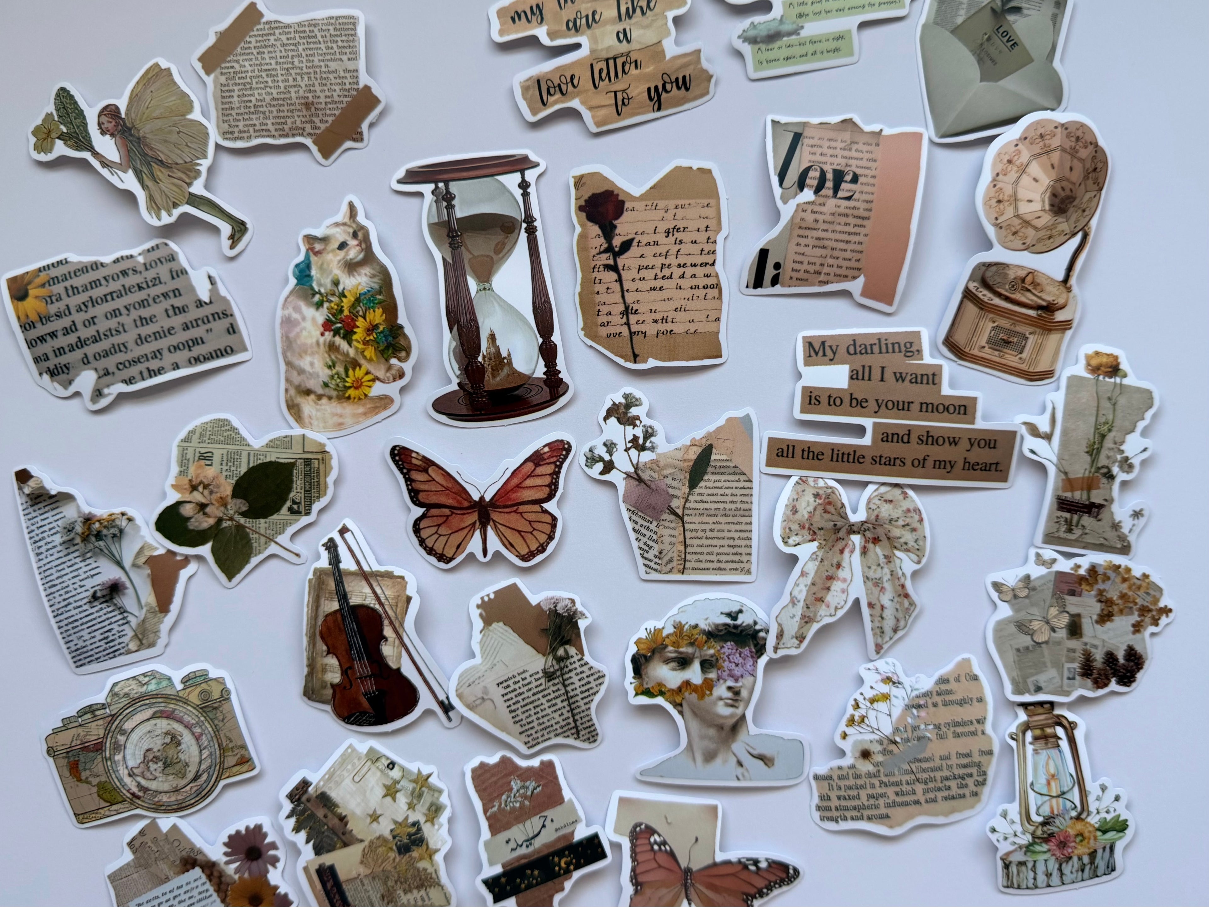 Vintage Aesthetic Sticker Set ✨